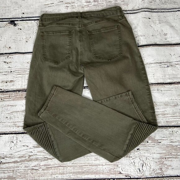 Pistola Green Audrey Moto Skinny Pants Size 27 - Picture 4 of 8